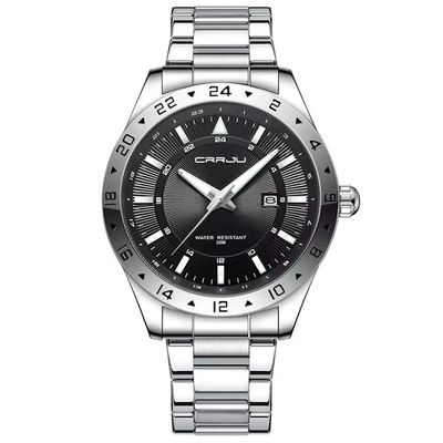 Relógio De Pulso Masculino Quartzo Design Esportivo Impermeavel 3atm Data Automatica Prata