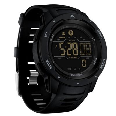 Relógio Digital Masculino Esportivo Tela Led A Prova D´Agua