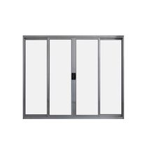 Janela 4 Folhas De Correr S/ Grade 1.00 X 2.00 Alumínio Brilhante Linha Modular - Hale