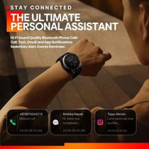 Relógio Zeblaze Stratos 3 Premium, Tela Ultra Hd Amoled, Gps Embutido, Hi-fi Bluetooth Preto