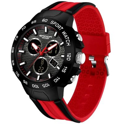 Relógio Pulso Digital Masculino Display Duplo A Prova D`Água