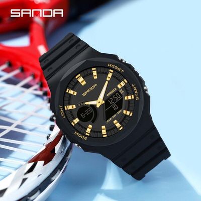 Relógios Masculino Casual 50M Esporte À Prova D' Água Sanda
