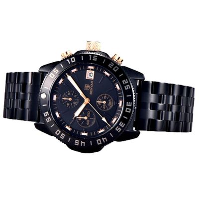 Relógio De Pulso Inox Luxo Esportivo Á Prova D´Água