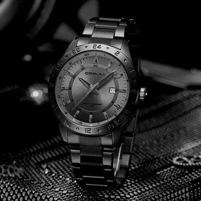 Relógio De Pulso Masculino Quartzo Design Esportivo Impermeavel 3atm Data Automatica Preto
