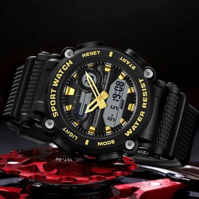 Relogio Masculino Display Duplo Esportivo A Prova D´Agua