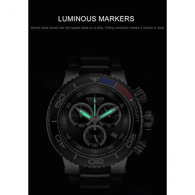 Relógio Masculino Reef Tiger Rga3168-yll à Prova D'água Preto