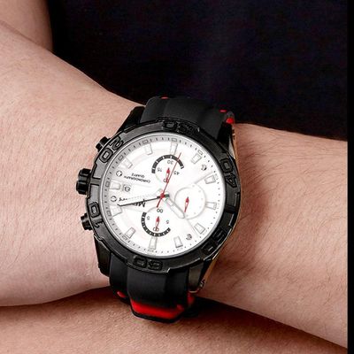 Relógio Masculino Esportivo De Silicone Movimento Luminoso