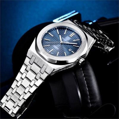 Relogio Masculino Luminoso Á Prova D` Água De Aço Inoxidável