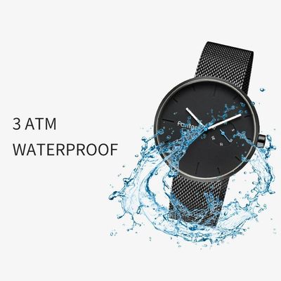 Relógio Masculino Fantor Wf1010g à Prova D'água Preto