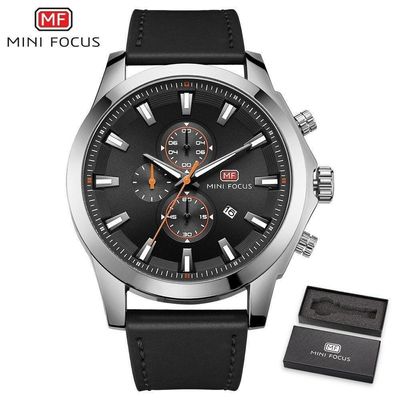 Relógio Masculino Mini Focus Mf0082g à Prova D'água Prata