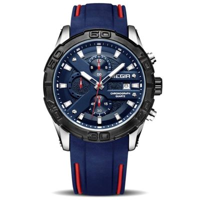 Relógio Masculino Esportivo De Silicone Movimento Luminoso