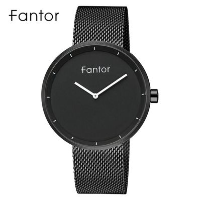 Relógio Masculino Fantor Wf1011g à Prova D'água Preto