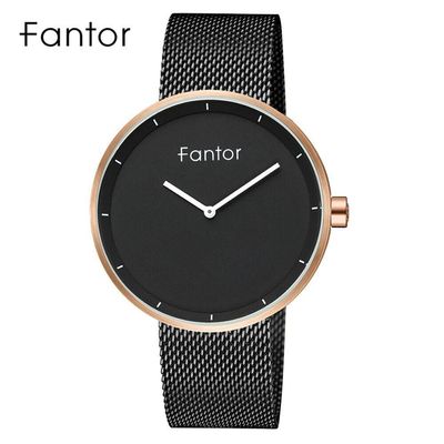 Relógio Masculino Fantor Wf1011g à Prova D'água Cinza Escuro