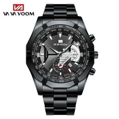Relógio Masculino Va Va Voom Va-238 Aço Inoxidável À Prova D'Água Bronze