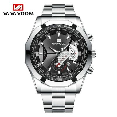 Relógio Masculino Va Va Voom Va-238 Aço Inoxidável À Prova D'Água Bronze