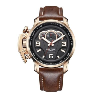 Relógio Masculino Reef Tiger Rga2105-yb à Prova D'água Marrom