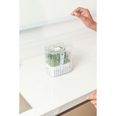 Organizador De Temperos Com Cesto Clear 1,5l 10x14,5x15cm