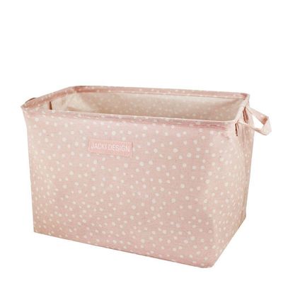 Cesto Organizador De Tecido Retangular Linha Loft Rosa