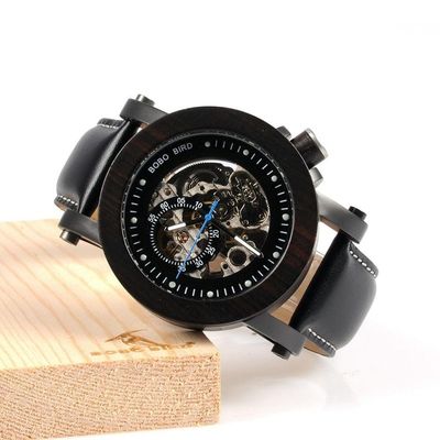 Relógio De Madeira Masculino Bobo Bird K10 Não À Prova D' Água