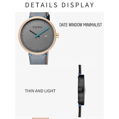 Relólgio Masculino Fantor Wf1019g à Prova D'água Cinza