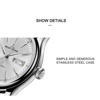 Relógio Masculino Reef Tiger Rga8232-yby à Prova D'água Prata
