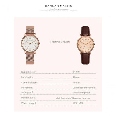 Relógio Feminino Va Va Voom Hm-1072 à Prova D'água Ouro