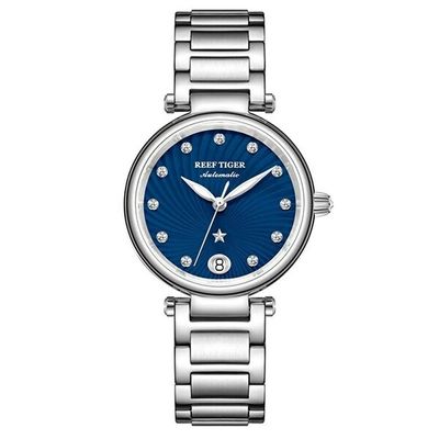 Relógio Feminino Reef Tiger Rga1590-ywy à Prova D'água Azul