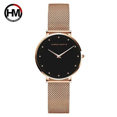 Relógio Feminino Va Va Voom Hm-Md36 À Prova D'Água Preto