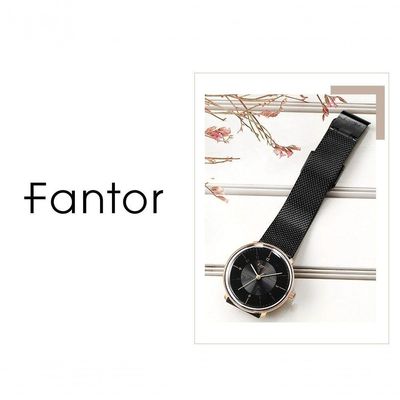 Relógio Feminino Fantor Wf1021l à Prova D'água Preto