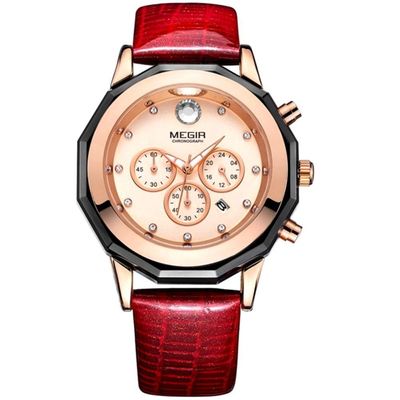 Relógio Feminino Elegante Cronógrafo Luminoso Analogico De Quartzo