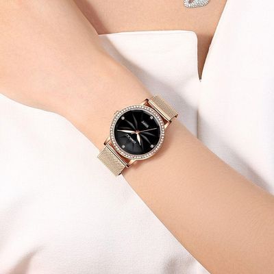 Relógio Pulso Feminino Fashion De Quartzo À Prova D'Água
