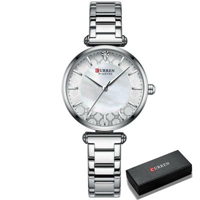 Relógio Feminino Curren 9072 à Prova D'água Rosa