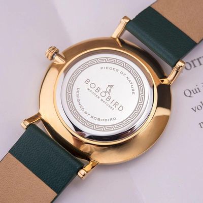Relógio De Pulso De Quartzo Bobo Bird Gt021 à Prova D'água Rosa