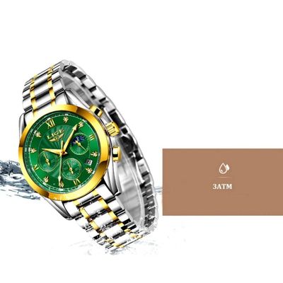 Relógio Feminino Analogico De Quartzo Pulseira Em Aço Casual