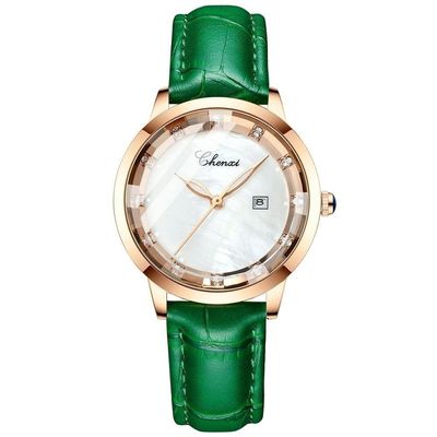 Relógio Feminino Chenxi Cx-317 à Prova D'água Verde