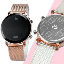 Relogio Feminino Aço Inox Silicone Digital Rose Led + Caixa Social Resistente Presente