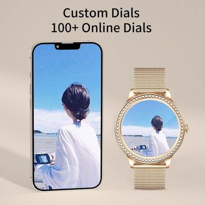 Relógio Smartwatch Feminino Foxbox 1841 À Prova D'Água Vermelho Escuro Chamada Bluetooth