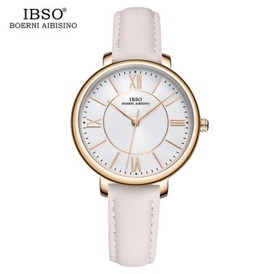 Relógio Feminino De Quartzo Ibso 6606a à Prova D'água Branco