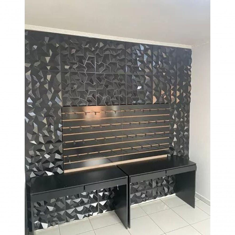 Painel Adesivo Revestimento Roma De Parede C/ 50 Placas Em Pvc 3d