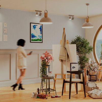 Painel Ripado Laminado De Eva Autocolante Flexível Rolo 5mt Cinza