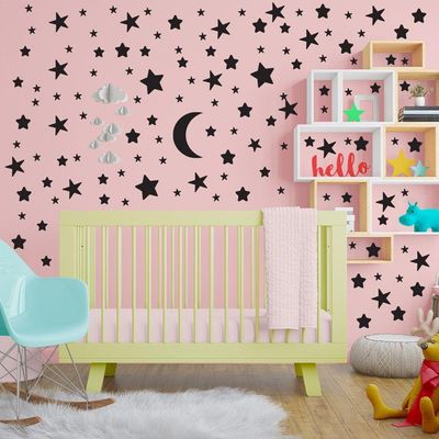 Adesivos Vinil Céu Estrelado Estrela Titulo Preta