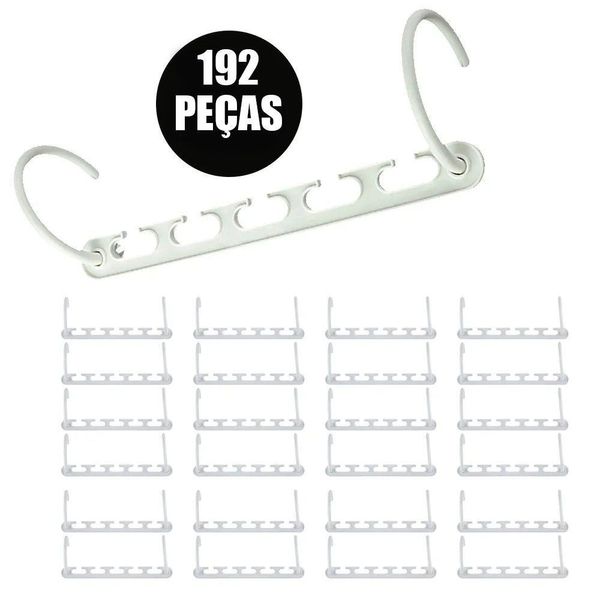 Suporte Cabideiro Organizador 192 Peças Roupas