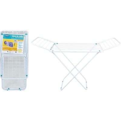 Varal De Chão Com Abas Dobrável Slim Mor