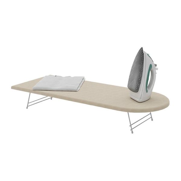 Mesa Tábua De Passar Roupas Portátil Bege