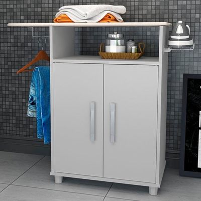 Balcao Tabua De Passar 2 Portas B04 Branco Novam Branco