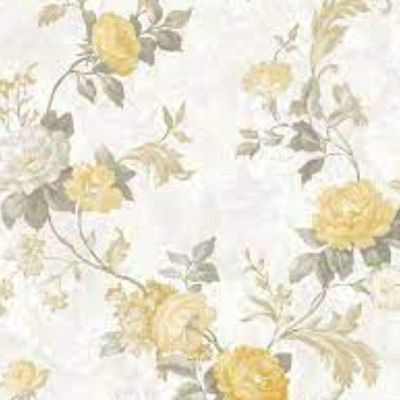 Papel De Parede Lille Floral Amarelo 58002