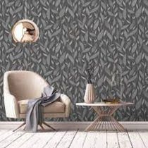 Papel De Parede Lille Folhagem Cinza 56719
