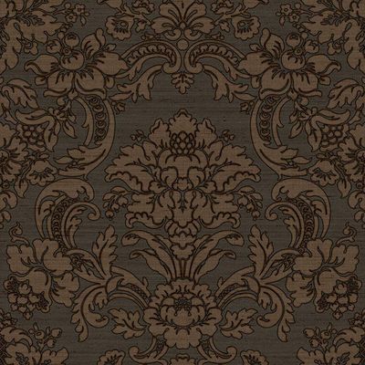 Papel De Parede Tradizioni Damask Marrom 33349
