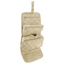 Necessaire 3 Em 1 Para Viagem Estampa Listrada Jacki Design Creme