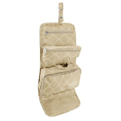 Necessaire 3 Em 1 Para Viagem Estampa Listrada Jacki Design Creme